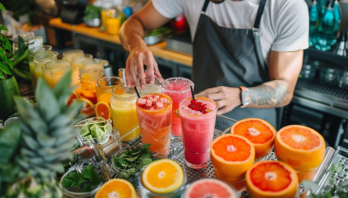 Boisson - Exploration des tendances actuelles dans les bars à jus et cocktails